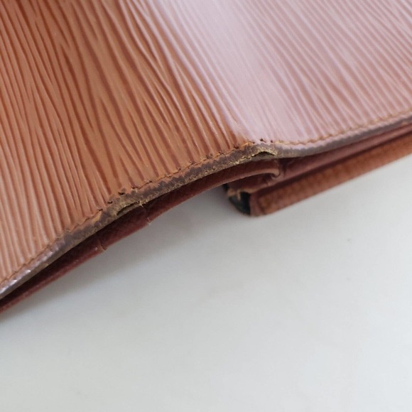 Louis Vuitton LV Epi Leather Wallet Brown Medium Envelope Unisex Vintage - Picture 11 of 14